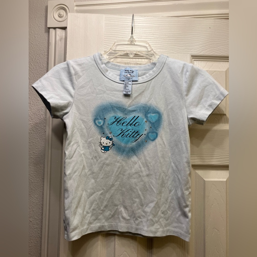 Hello Kitty Blue Angel Forever 21 girls Tshirt